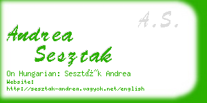 andrea sesztak business card